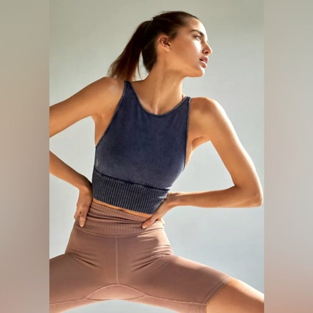 FP Movement Good Karma High Neck Crop Tank M/L